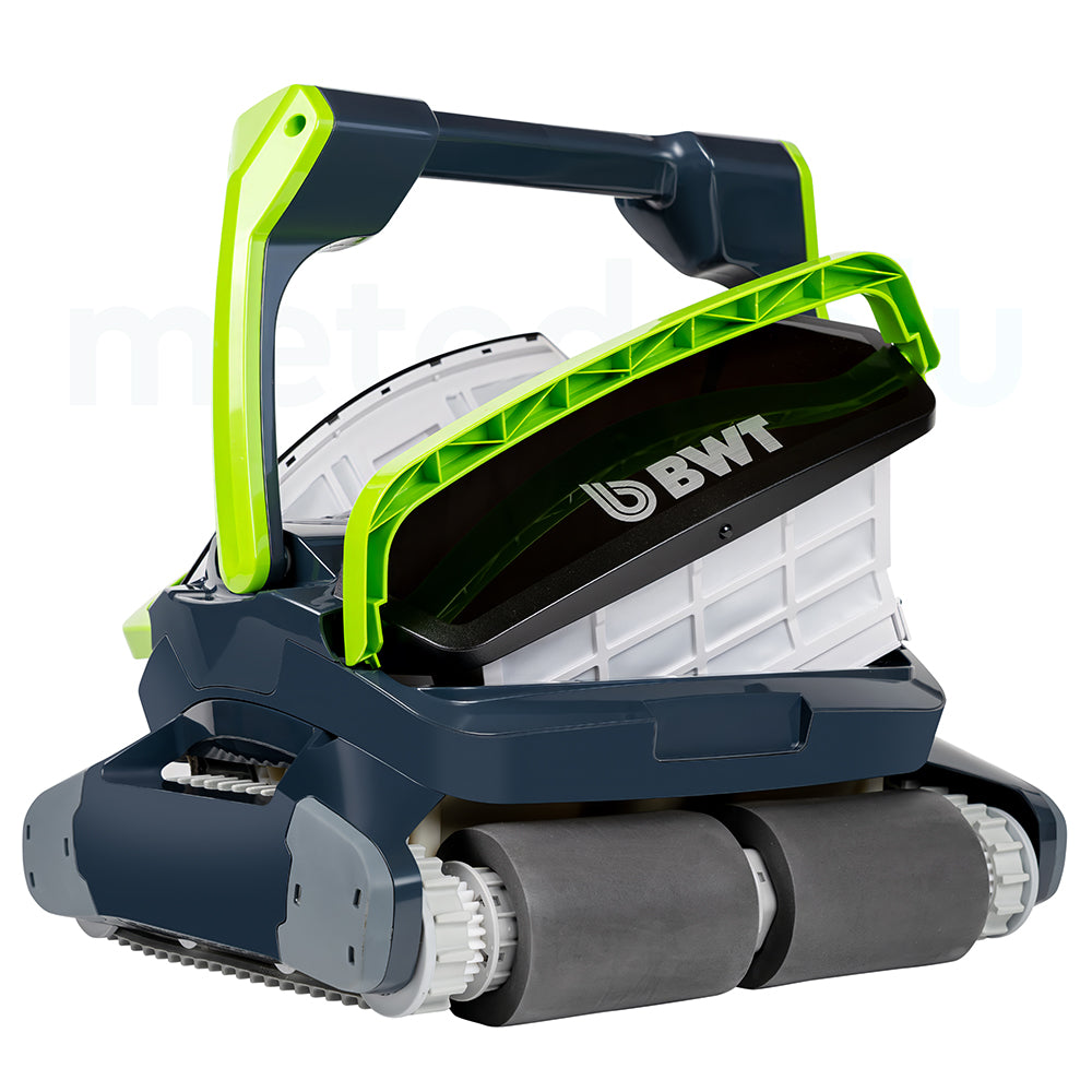Robot Pulitore Piscina BWT ES1500 per Fondo, Pareti e Linea d’Acqua, App Bluetooth, Carrello, Garanzia 4 Anni, fino a 15 m
