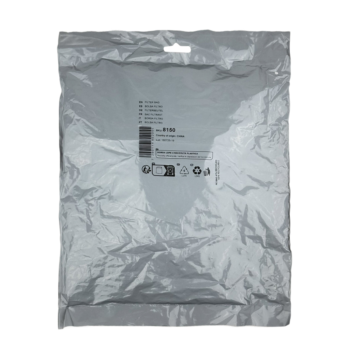 Sacco Filtro Fine per Robot Piscina Aquabot / Aquatron / Astralpool / Falcon / FRC / Galeon / Gladiator / Typhoon / Orca / Virtuoso / Gre Kayak | 8150