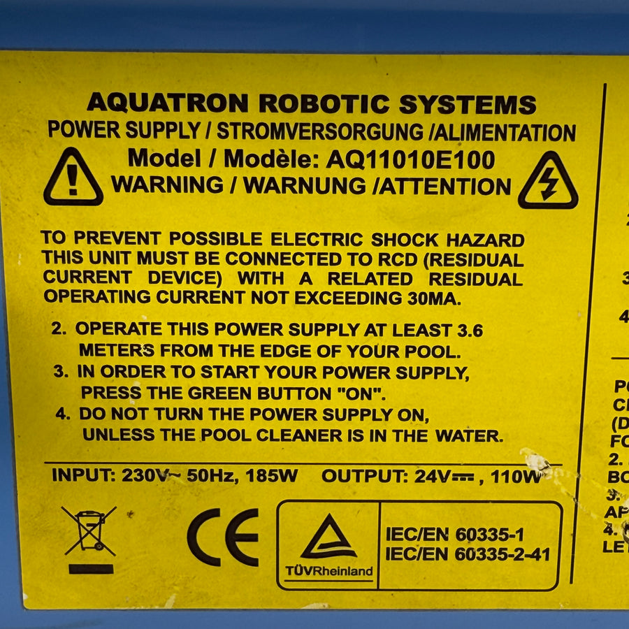 Power Supply for Aquabot / Aquatron Pool Robot AQ11010E100 - Used (12-Month Warranty)