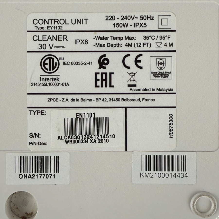 Pool Robot Power Supply Zodiac Voyager / Cnx / XA / R0899000 - EN1101 - Used (12-Month Warranty)