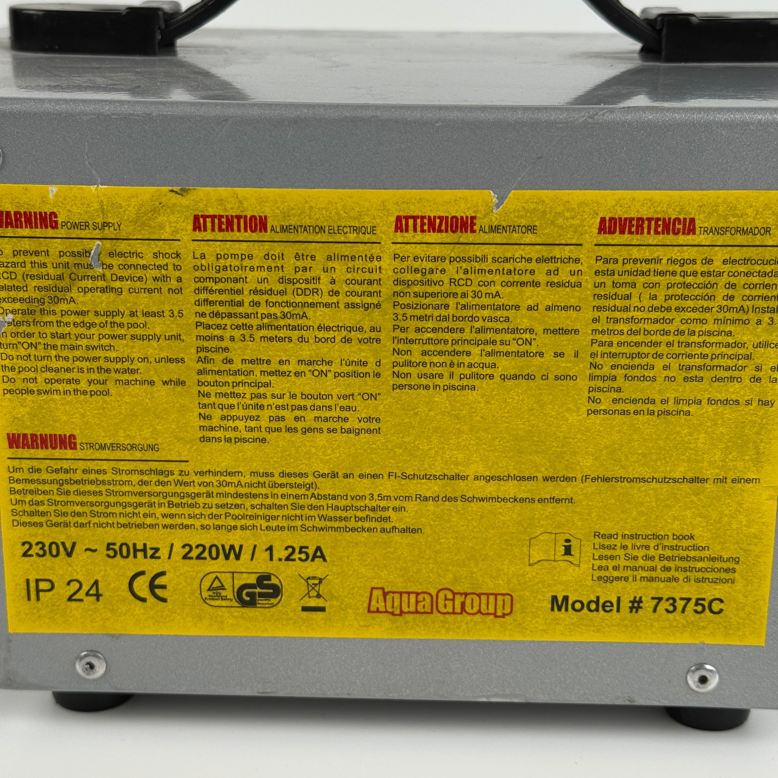 Alimentatore Robot Piscina Aquabot / Aquatron 7375C - Usato (Garanzia 12 mesi)