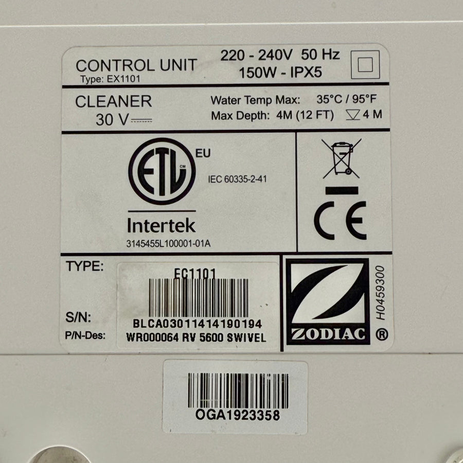 Power Supply for Zodiac Vortex / RV Pool Robot - R0713400 - EC1101 - Used (12-Month Warranty)