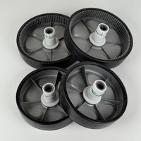 Set of 4 USED Grey Wheels for Zodiac Vortex Pool Robot R0636100 + R0636001 - Used