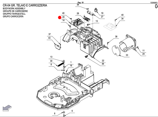 Scheda Comandi Lavapavimenti Comac Vispa XS / Fimap Genie XS - 439802 / CFSS000-230414 / 7CFSS000 S2 / 152500948 TDS | Usato (Garanzia 12 mesi)