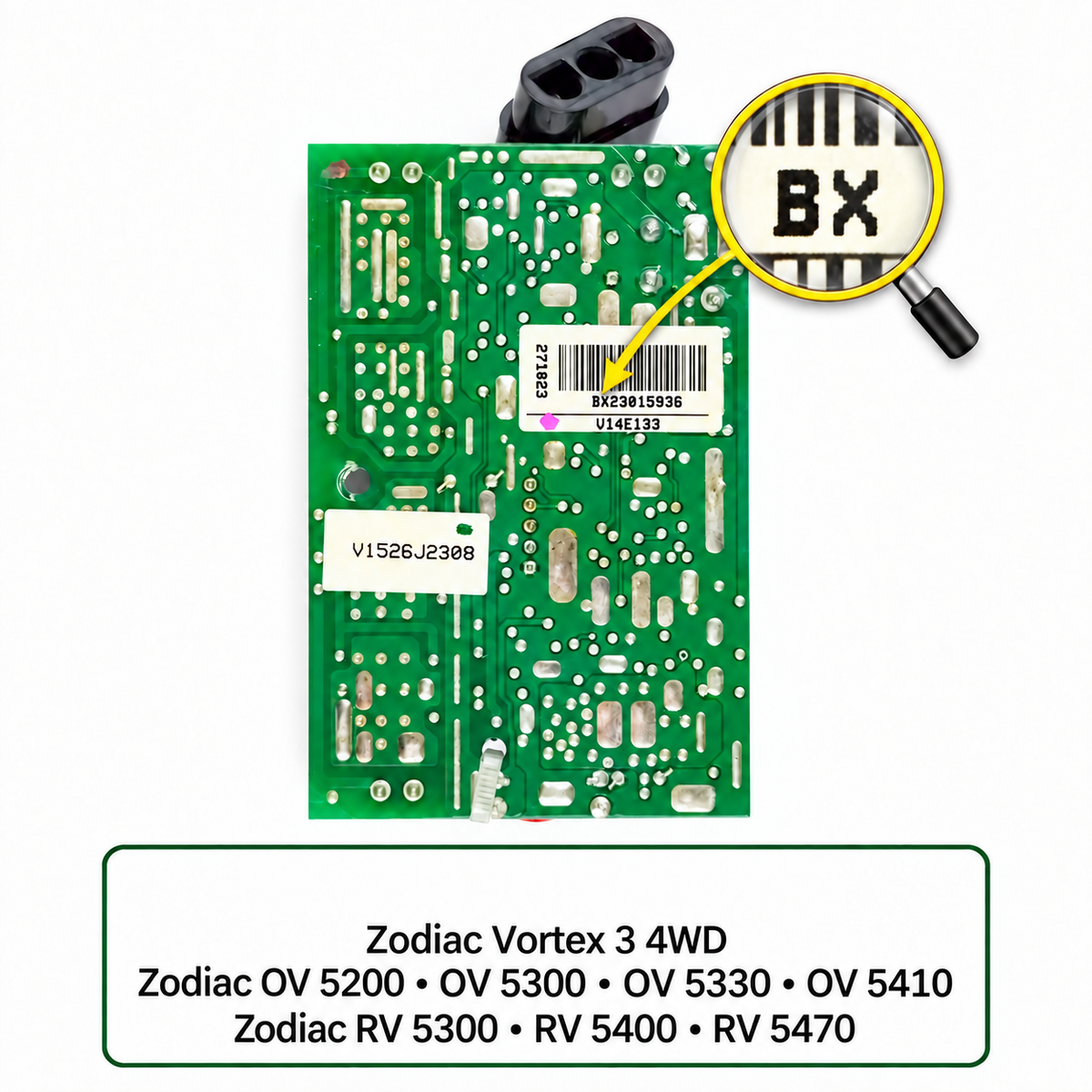 Scheda Elettronica Robot Zodiac Vortex 3 4WD / OV 5200-5300-5330-5410 / RV 5300-5400-5470 Tipo C | Usata (Garanzia 12 Mesi)